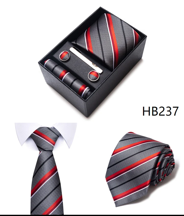 Gift box for men 8cm tie Business formal jacquard business professional tie suit for men - Image 15