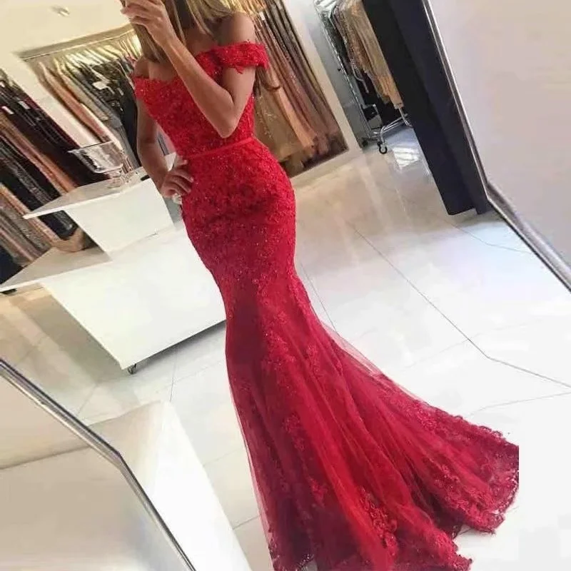 Sexy Fishtail banquet Evening dress long slimming elegant party dress prom birthday party - Image 2