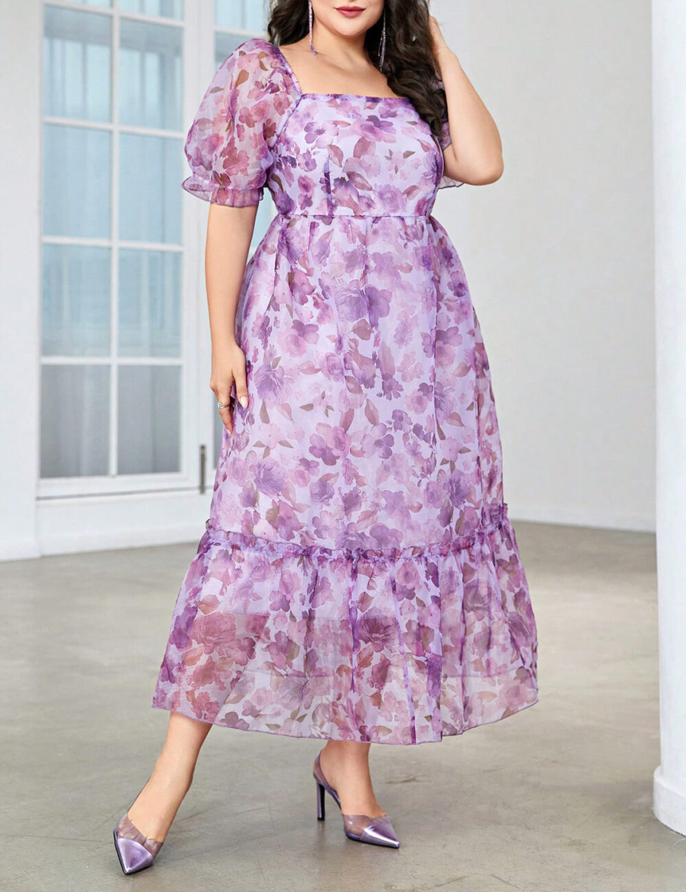 Spot stock clearance large size spring and autumn popular casual temperament commuting women's dress jumpsuit - Image 10