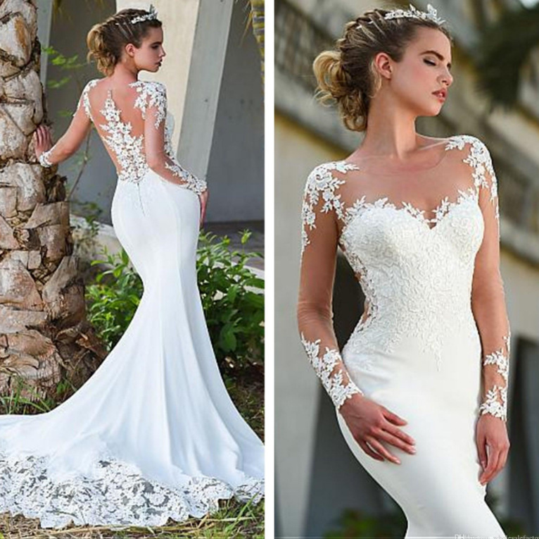 Wedding dress 2025 summer new one shoulder long sleeve foreign trade wedding dress fishtail water soluble lace foreign trade trailing wedding dress