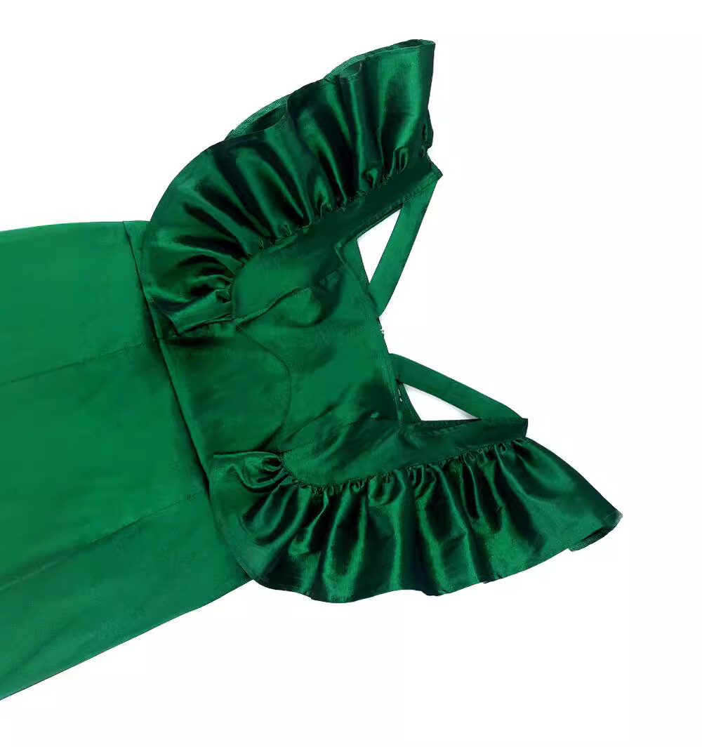 European and American cross-border personality ruffle dress light mature style elegant women's high waist skirt dress - Image 3